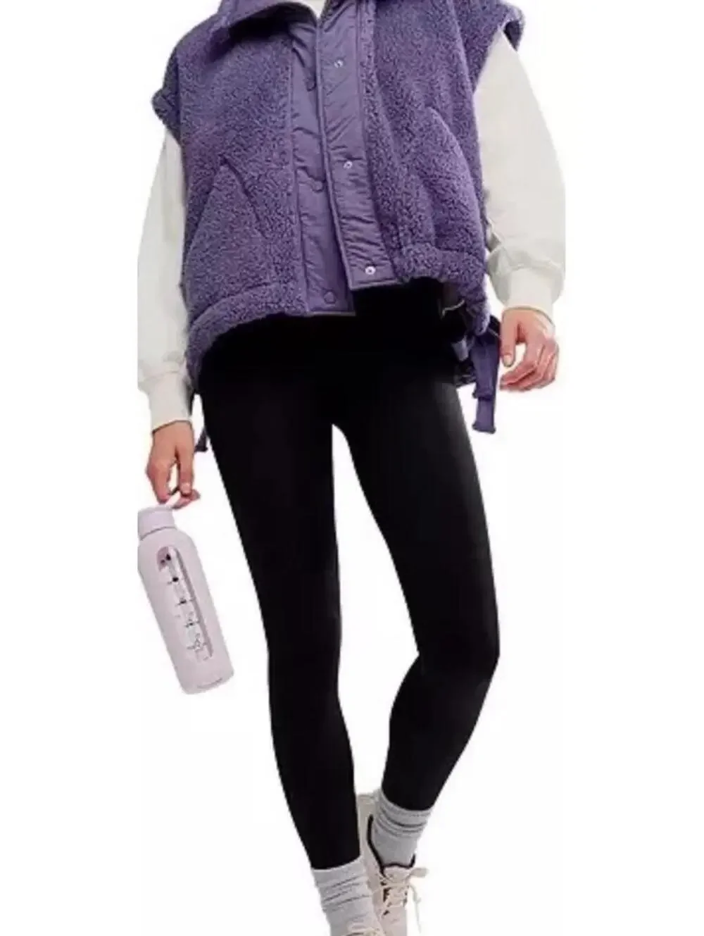 $98 FP Movement Women's Scout It Out Fleece Vest Size XS Graphite NWT - Picture 2 of 13